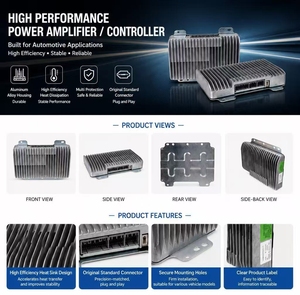 Amplificateur audio de voiture 12 canaux <span class=keywords><strong>classe</strong></span> <span class=keywords><strong>D</strong></span>, boîtier en aluminium, dissipation thermique, 480W max, 20Hz-20kHz, 9-16V, amplificateur <span class=keywords><strong>auto</strong></span> - Product Image 3