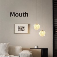 Lustre de plafond en fer minimaliste de luxe léger, suspension LED d'intérieur, trois couleurs à intensité variable, blanc chaud pour hôtels et maisons d'hôtes