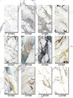 Panneau mural moderne pour villa, certifié CE, en PVC flexible, imperméable, résistant aux UV, surface haute brillance, couleur personnalisée, installation facile, pour la maison