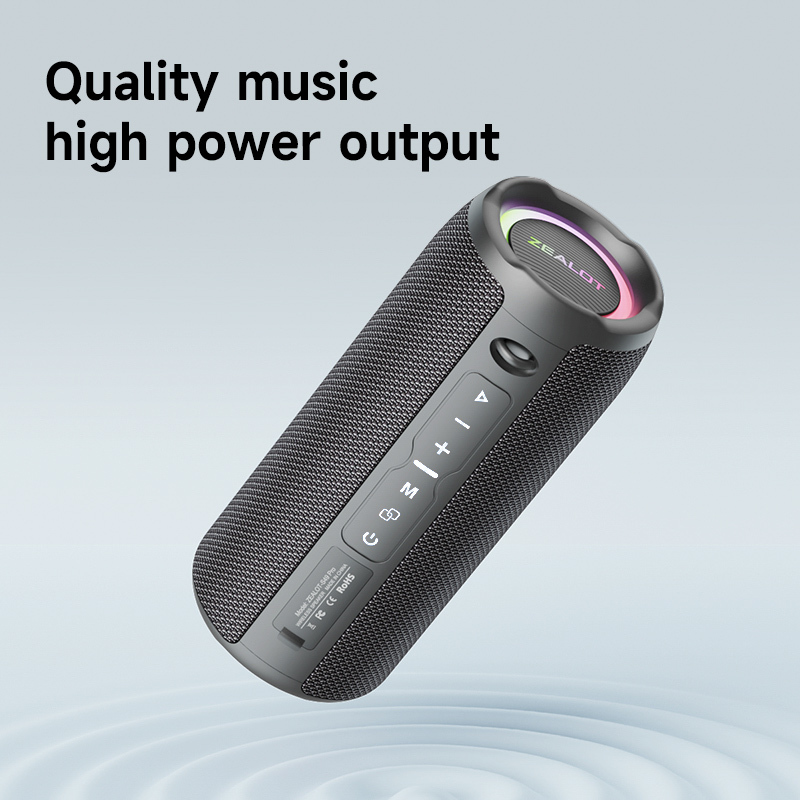 Zealot S49Pro Wireless for 5.2 Speaker Outdoor Portable AUX 20W Dual Speakers RGB LED Wireless Charging Waterproof Mini · image 3