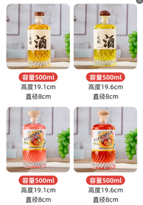 Fournisseur chinois de bouteilles de vin <span class=keywords><strong>en</strong></span> verre transparentes recyclables de 500 ml, bouteilles de vodka, whisky, <span class=keywords><strong>rhum</strong></span> <span class=keywords><strong>en</strong></span> verre avec bouchon <span class=keywords><strong>en</strong></span> bois, <span class=keywords><strong>vente</strong></span> <span class=keywords><strong>en</strong></span> gros - Product Image 3