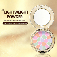 Poudre Libre Happy Face - Longue tenue, résistante à l'eau, contrôle du sébum, fini mat naturel, effet sans maquillage, portable pour retouches et fixation