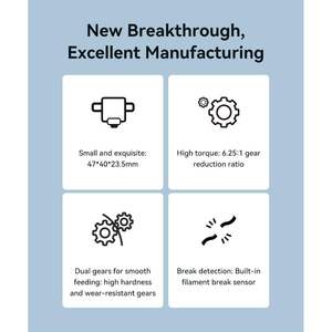 Kit de Extrusor Creality K2 Plus, Pieza Original para Impresora 3D, Sistema de Alimentación de Filamento de Doble Engranaje para K2 K2 Pro - Product Image 3