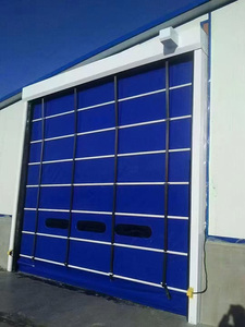 Portes à empilage à grande vitesse JINFUDA, en <span class=keywords><strong>PVC</strong></span>, portes industrielles à enroulement rapide, flexibles, à levage par induction, résistantes au feu 2h, certifiées ISO9001 CE - Product Image 2