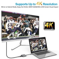 Hub USB C 3 en 1 vers HDMI 4K avec USB 3.0 et charge PD Type C pour Macbook Pro et Nintendo Switch et Samsung Series et plus