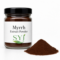 Poudre d'extrait de myrrhe - Extrait de résine naturelle de qualité alimentaire pour l'utilisation dans les aliments et les boissons - Fût - Contenant en plastique