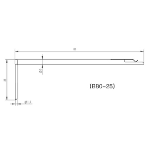 Stylo de mesure de rugosité B80-25, 25 mm, pour la rugosité et la ondulabilité, capteur de profilomètre, accessoires portables et économiques pour la mesure de la rugosité - Product Image 1