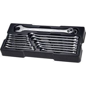 Juego de Llaves Combinadas de Doble Extremo de Acero al Cromo Vanadio de Grado Industrial Stanley, 16 Piezas, Kit de Herramientas Métricas con Trinquete, 3 Años de Garantía - Product Image 1