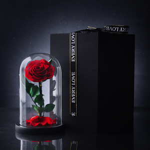 Regalo <span class=keywords><strong>de</strong></span> alta calidad, rosas preservadas en caja en cúpula <span class=keywords><strong>de</strong></span> cristal, Ideas creativas para regalos, <span class=keywords><strong>de</strong></span> la madre Día, Día <span class=keywords><strong>de</strong></span> <span class=keywords><strong>San</strong></span> Valentín, novia, esposa, regalo - Product Image 5