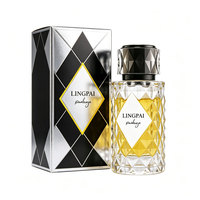 Flacon vaporisateur vide élégant et tendance, couleur personnalisée, 50 ml, flacon de parfum avec couvercle noir