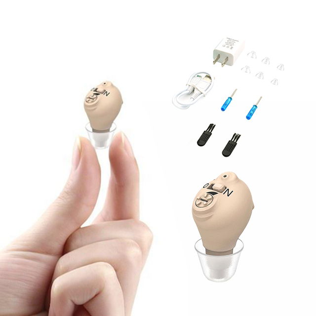 High Quality China Deaf Seniors Invisible Ear Aid Ite Hearing Aids Rechargeable Amplifier Cic Mini Wireless Hearing Aid Device