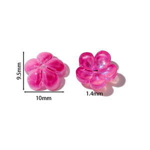 Flower Shaped Glass <b>Beads</b> Crystal Lampwork For Jewelry Making 6mm Spacer <b>Beads</b> Wholesale Accessories - Product Image 2
