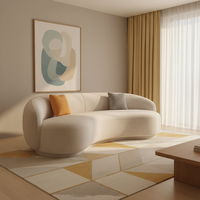 Luxuriöses Dreisitzer-Schlafsofa Internet-Berühmtheit Master's Embrace Faulenzerliege Modernes Design Apartment-Hotel-Set