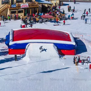 Customized Size Trampoline Park Freestyle Airbag Inflatable Stunt Snow Ski Landing Airbag