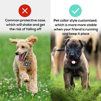 Housse de protection en silicone pour collier de chien, étui de protection pour traceur de portefeuille Apple AirTags