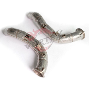 ท่อลงแคท Vortex 304 สแตนเลสสตีลแบบไหลสูง สำหรับ BMW M5 F90 S63 4.4T V8 ปี 2018–2024 พร้อมแผ่นกันความร้อน ไม่มีไฟเตือน CEL - Product Image 3