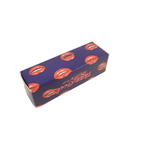 Boîte d'emballage cosmétique pliable en promotion, personnalisable, pour huile à lèvres et gloss