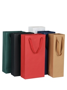 Sacchetto regalo di moda all'ingrosso di vendita calda affari di stile conciso <span class=keywords><strong>e</strong></span> sacchetto di <span class=keywords><strong>carta</strong></span> gli individui stampano loghi sacchetto di <span class=keywords><strong>carta</strong></span> di vino di lusso - Product Image 2