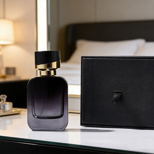 ขวดน้ำหอมแก้วหรูหราสีน้ำเงินเข้ม ดีไซน์สวยงาม พร้อมกล่อง ขนาด 50 มล. สำหรับผู้หญิงและผู้ชาย สั่งผลิตได้จำนวนน้อย - Product Image 4