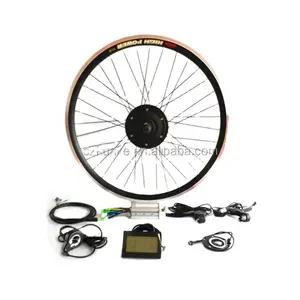 Ebike-kit para bicicleta de montaña/ciudad/grasa/playa, 16 "-28", 24V/36V/48V, 120w-500w, aprobación EN15194 EMC/ROHS/CE