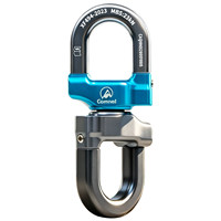Anneau pivotant universel Camnal, anti-torsion, pour corde d'escalade, sauvetage, travaux en hauteur, en alliage d'aluminium 7075, 23kN, léger