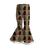 2023 dernière mode fille velours tissu hiver cloche bas boutique enfants vêtements conception personnalisée enfants pantalons
