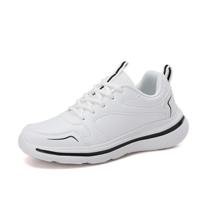 Scarpe da ginnastica bianche alla moda da <span class=keywords><strong>donna</strong></span> scarpe sportive in <span class=keywords><strong>pelle</strong></span> sintetica scarpe Casual da <span class=keywords><strong>donna</strong></span> comode da <span class=keywords><strong>donna</strong></span> traspiranti <span class=keywords><strong>Sneakers</strong></span> - Product Image 4