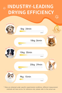 Séchoir Commercial Automatique Intelligent pour Animaux de Compagnie EUR PET 300L en Acier Inoxydable et Plastique, Grande Boîte de Séchage à Double Zone pour Toilettage Canin - Product Image 6