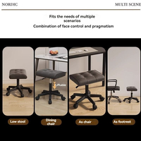 Repose-pieds ergonomique en cuir réglable, tabouret de canapé, design contemporain durable pour la maison et le bureau