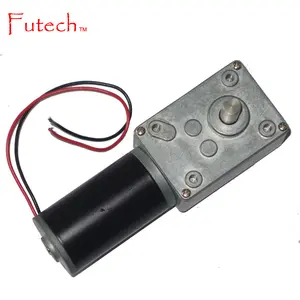 De 12V y 24V gusano engranaje Motor DC