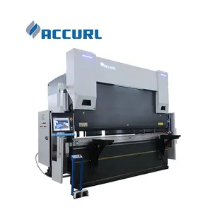 Accurl Euro-Pro B Seri 8-Axis untuk 80 ton * 2500 mm CNC Press Brake dengan DA66T warna grafis sistem kontrol