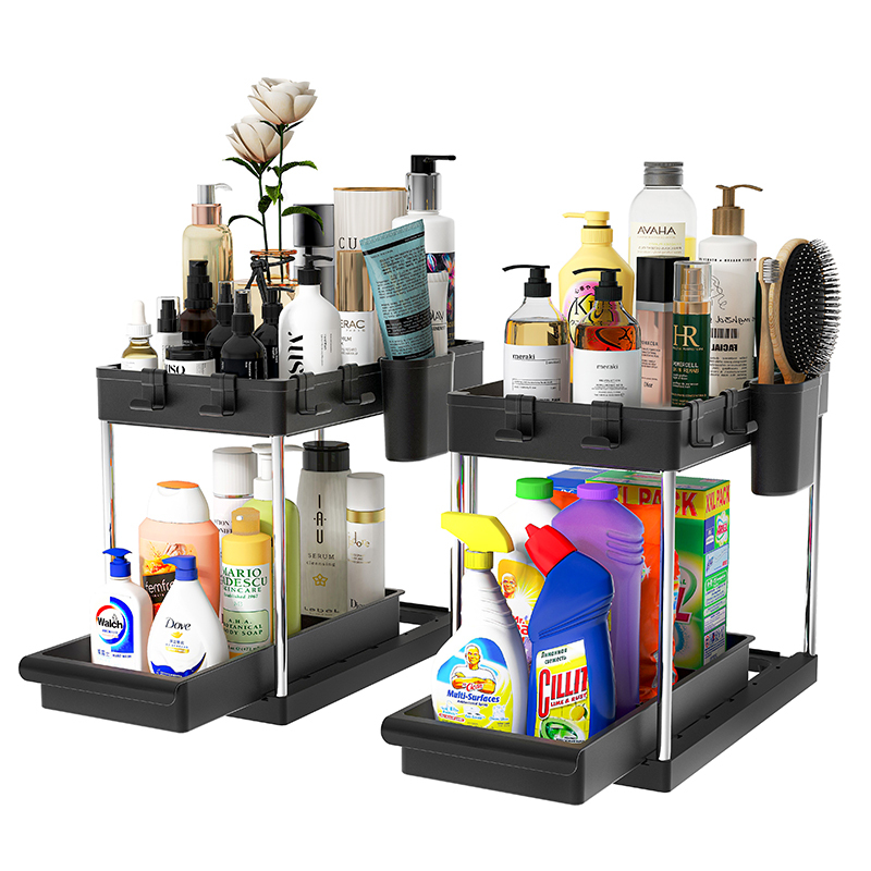 Bathroom Kitchen Cabinet Organizer Storage 2