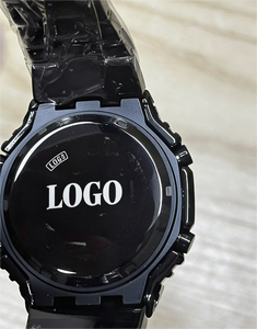 Montre pour homme en quartz noir multifonction de haute qualité, date, étanche, aiguilles luminescentes, acier inoxydable, montres de luxe - Product Image 2