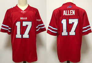 Venta al por Mayor de Camisetas de los Buffalo Bills para Hombre # 17 Josh Allen # 14 Stefon Diggs # Camisetas de Fútbol Bordadas de Keon Coleman - Product Image 5
