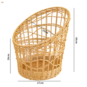 Xlw nhà khách sạn siêu thị sang trọng bánh mì hiển thị đứng lớn vòng số lượng lớn tự nhiên chất lượng cao dệt nhựa Baguette giỏ - Product Image 2