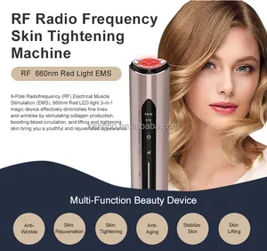 Radio Frequency Rf Device 3 Mhz Rf Ems Hot Heating Facial Lifting Anti Aging Anti-wrinkle Skin Care Tools Anti-wrinkle Machine