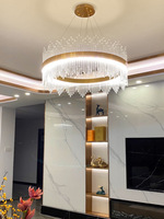 Lustre en cristal à LED pour la maison B & B & Hotel Decor Lampe en verre de taille moyenne Ensemble d'éclairage pour toute la maison Livraison transfrontalière