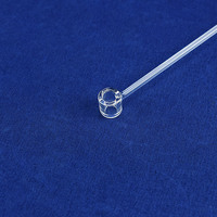 Bâtonnet d'Agitation en Quartz Transparent, Extrémité en Forme de Pagaie, Pureté 99,99%, Transmittance 92%, Diamètre 1-50mm, Longueur Personnalisable, Marque HaiChuan 1100C