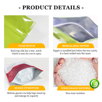 Sachet d'emballage alimentaire personnalisé OEM à fermeture éclair, forme irrégulière, impression numérique brillante, pour bonbons, aliments pour animaux de compagnie, nouilles (3,5g)