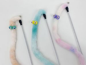 Venta al por mayor respetuoso del medio ambiente varilla larga resistente a mordeduras gato relleno palo juguetes interactivos - Product Image 5