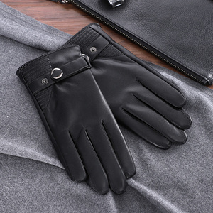 Hot <strong>Sale</strong> Motorcycle Driving Windproof <strong>Man</strong> PU <strong>Leather</strong> Full Finger <strong>Gloves</strong> - Product Image 4