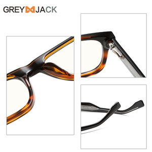 Gafas Rectangulares Grises Jack K026 Unisex con Protección Anti Luz Azul UV400 TR90 Montura Completa Extra Grande - Product Image 2