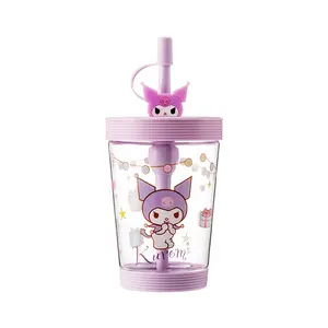 Hot selling Sanrio 535ml Water Bottle Silicone Safety And Health Sufficient Capacity Fall Resistance Portable Cute Cartoon cups