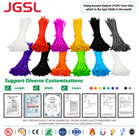 Attaches-câbles autobloquantes en nylon PA 66 certifiées JGSL, modèle JG 9*720, pour la gestion des câbles