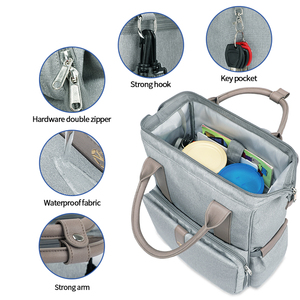 Sac à dos personnalisé pour maman sac à <span class=keywords><strong>couches</strong></span> d'allaitement avec station à langer pour bébé coussin à langer et organisateur de <span class=keywords><strong>couches</strong></span> pour Nappy Bag - Product Image 5