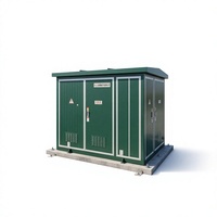 Poste de transformateur compact européen 10 kV extérieur préfabriqué triphasé 50 Hz 480 V à double enroulement pour transformateur de puissance de centrale solaire