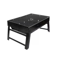 Barbecue et réchaud portables pliants en acier pour extérieur, petit modèle domestique à charbon de bois