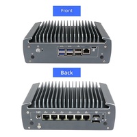 Inmei N3061 Mini PC industriel sans ventilateur 6 ports, 64 Go de RAM, 120 Go SSD, processeur Core i7/i5 - En stock pour machine d'automatisation
