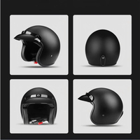 Casque demi-face rétro en ABS, certifié DOT, casque de protection pour scooter et moto adulte, conduite urbaine
