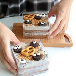 Hàng Bán Chạy Hộp Đựng Thực Phẩm Bánh Ngọt Bằng Nhựa PS Trong Suốt Hộp Đựng Bánh Quy Hộp Đựng Bánh Ngọt Bằng Nhựa Tiramisu Thực Phẩm Kín - Product Image 2
